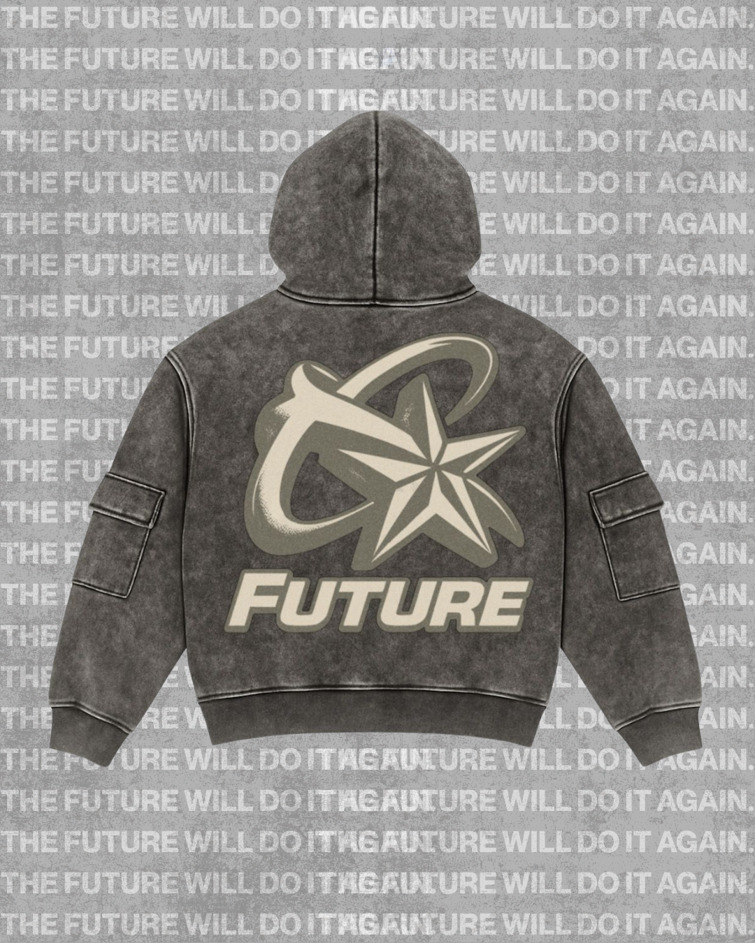 Poleron Perfomance Acid Wash GRIS
